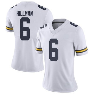 Brandyn Hillman Limited White Women's Michigan Wolverines Football Jersey