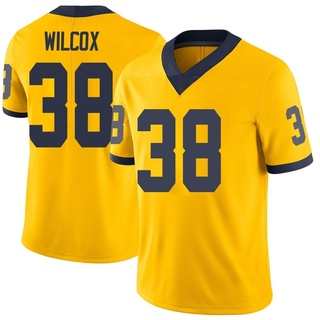 Bryce Wilcox Limited Men's Michigan Wolverines Maize Football Jersey
