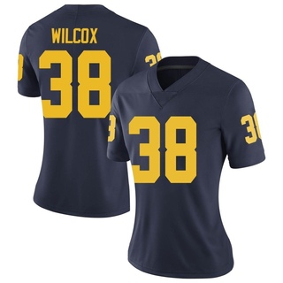 Bryce Wilcox Limited Navy Women's Michigan Wolverines Football Jersey