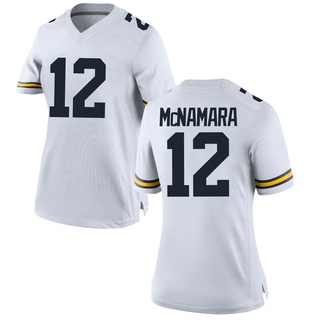 Cade McNamara Replica White Women's Michigan Wolverines Football Jersey