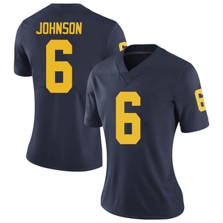 Cornelius Johnson Limited Navy Women's Michigan Wolverines Football Jersey
