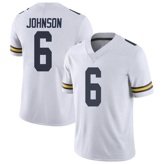Cornelius Johnson Limited White Men's Michigan Wolverines Football Jersey
