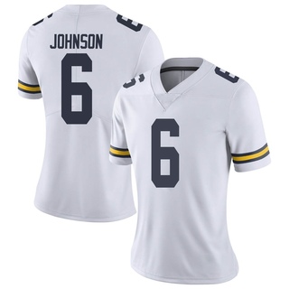 Cornelius Johnson Limited White Women's Michigan Wolverines Football Jersey