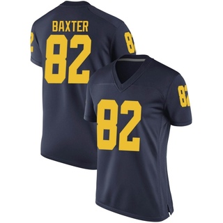 Devon Baxter Game Navy Women's Michigan Wolverines Football Jersey
