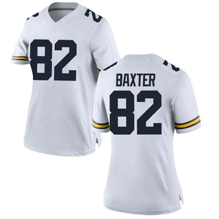 Devon Baxter Game White Women's Michigan Wolverines Football Jersey