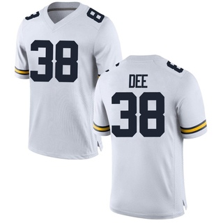 Grayson Dee Game White Men's Michigan Wolverines Football Jersey