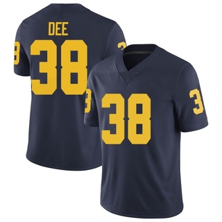 Grayson Dee Limited Gray Youth Michigan Wolverines Navy Football Jersey