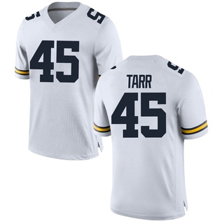 Greg Tarr Replica White Men's Michigan Wolverines Football Jersey