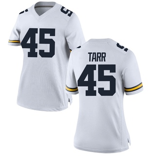 Greg Tarr Replica White Women's Michigan Wolverines Football Jersey