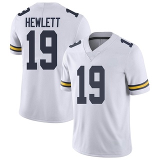 Jason Hewlett Limited White Men's Michigan Wolverines Football Jersey