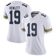 Jason Hewlett Limited White Women's Michigan Wolverines Football Jersey