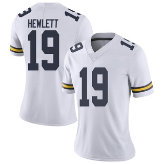 Jason Hewlett Limited White Women's Michigan Wolverines Football Jersey