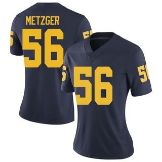 Joel Metzger Limited Navy Women's Michigan Wolverines Football Jersey
