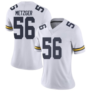 Joel Metzger Limited White Women's Michigan Wolverines Football Jersey