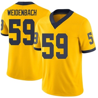 John Weidenbach Limited Youth Michigan Wolverines Maize Football Jersey