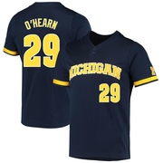 Keegan O'Hearn Replica Navy Men's Michigan Wolverines 2-Button Baseball Jersey