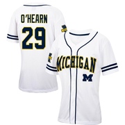 Keegan O'Hearn Replica White Women's Michigan Wolverines Colosseum /Navy Free Spirited Baseball Jersey