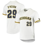 Keegan O'Hearn Replica White Youth Michigan Wolverines 2-Button Baseball Jersey