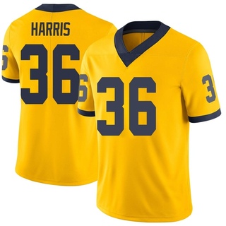 Keshaun Harris Limited Men's Michigan Wolverines Maize Football Jersey