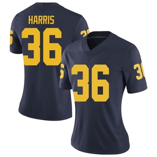 Keshaun Harris Limited Navy Women's Michigan Wolverines Football Jersey