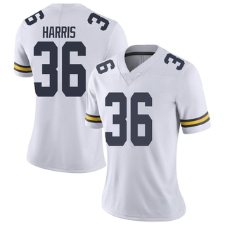 Keshaun Harris Limited White Women's Michigan Wolverines Football Jersey