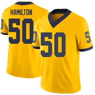 Luke Hamilton Limited Youth Michigan Wolverines Maize Football Jersey