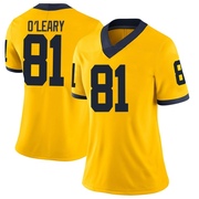 Peyton O'Leary Limited Women's Michigan Wolverines Maize Football Jersey