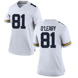 Peyton O'Leary Replica White Women's Michigan Wolverines Football Jersey