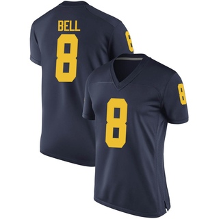 Ronnie Bell Game Navy Women's Michigan Wolverines Football Jersey