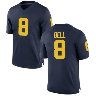 Ronnie Bell Game Navy Youth Michigan Wolverines Football Jersey