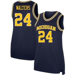 Sam Walters Replica Navy Women's Michigan Wolverines Basketball Jersey