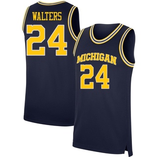 Sam Walters Replica Navy Youth Michigan Wolverines Basketball Jersey