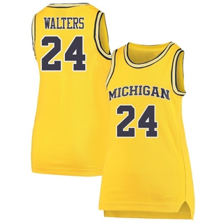 Sam Walters Replica Women's Michigan Wolverines Maize Basketball Jersey