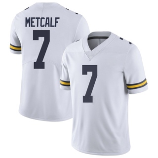 TJ Metcalf Limited White Men's Michigan Wolverines Football Jersey