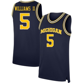 Terrance Williams II Replica Navy Men's Michigan Wolverines Basketball Jersey