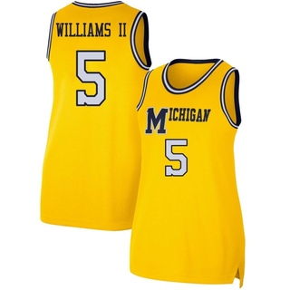 Terrance Williams II Replica Women's Michigan Wolverines Maize Retro Basketball Jersey