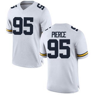Trey Pierce Game White Youth Michigan Wolverines Football Jersey