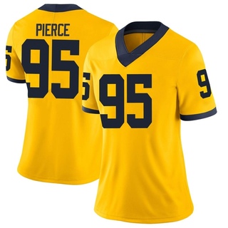 Trey Pierce Limited Women's Michigan Wolverines Maize Football Jersey