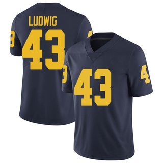 Zach Ludwig Limited Navy Youth Michigan Wolverines Football Jersey